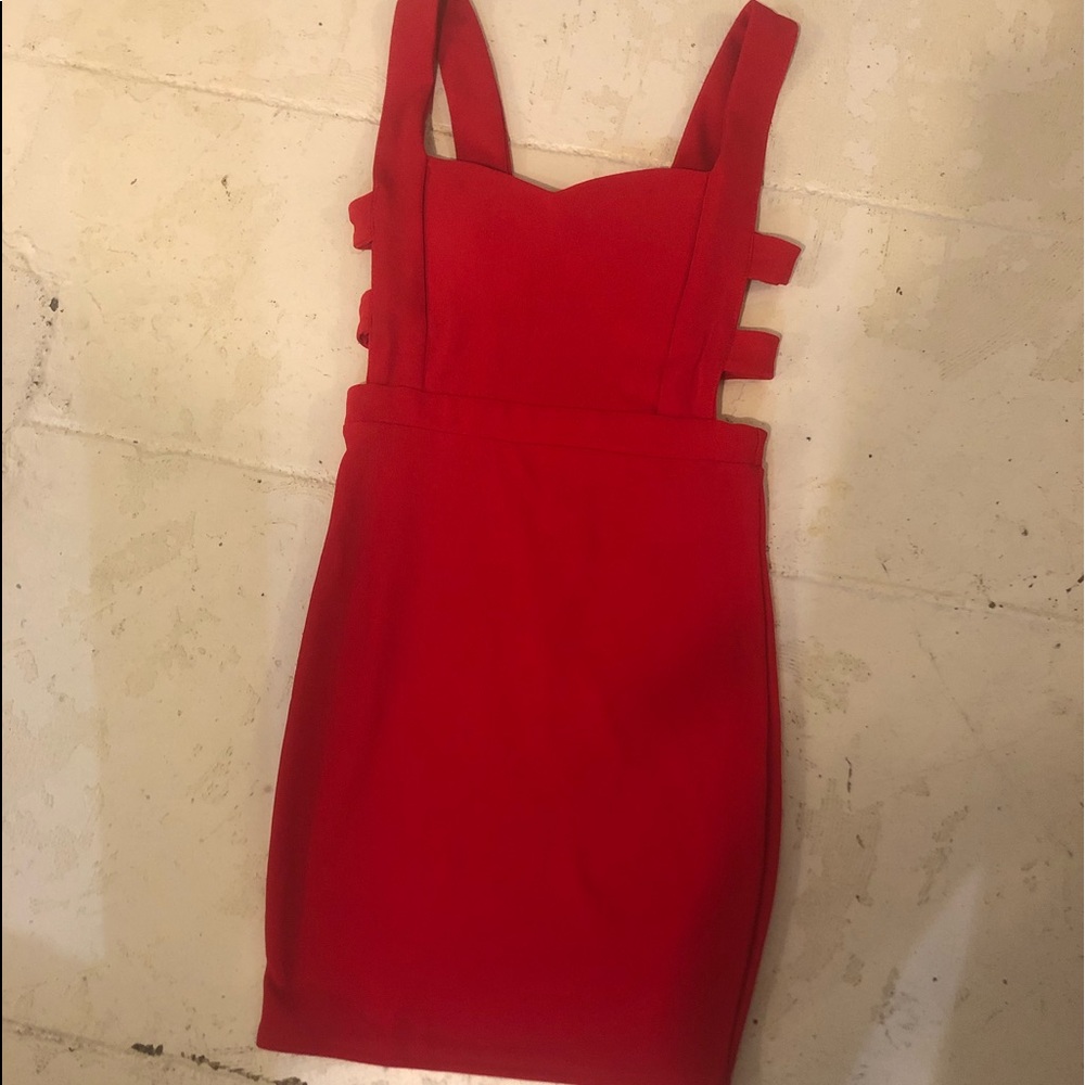 Red sexy club dress